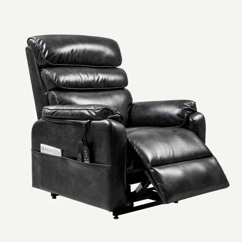 Fauteuil releveur électrique FlexiSpot à double moteur avec massage et chauffage, et appui-tête réglable pour personnes âgées