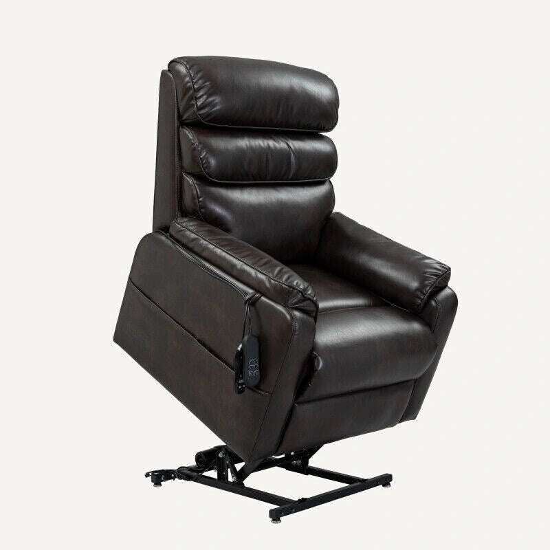Fauteuil releveur électrique FlexiSpot à double moteur avec massage et chauffage, et appui-tête réglable pour personnes âgées