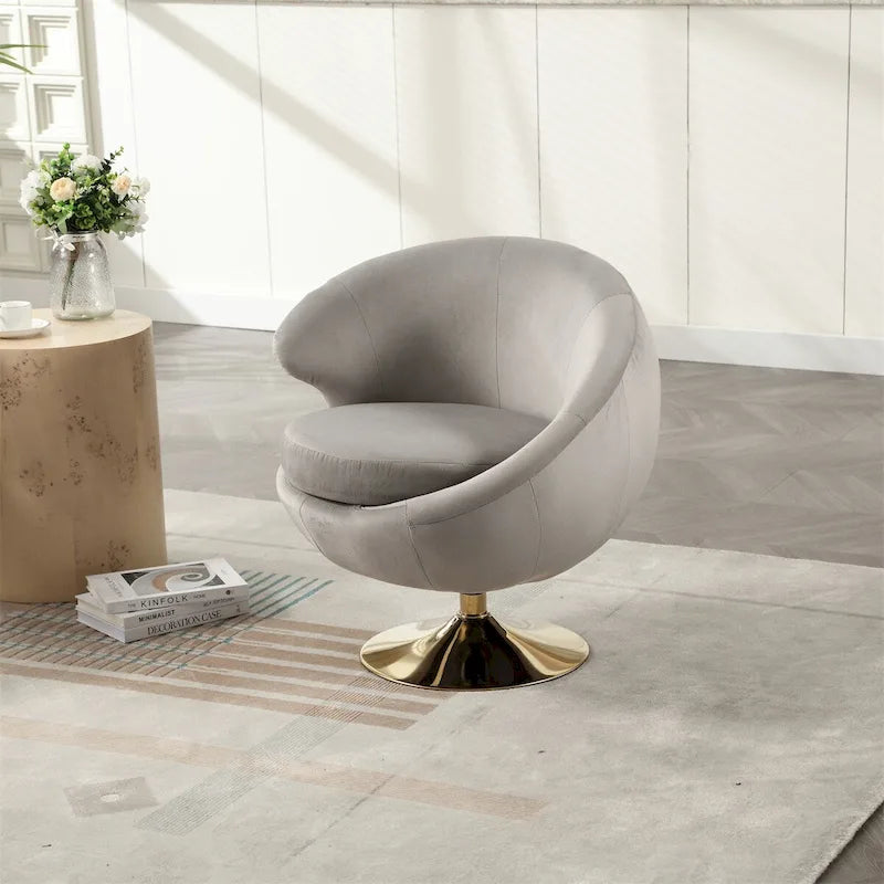 Fauteuils d'appoint pivotants à 360 degrés, fauteuils ronds