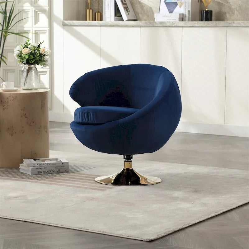 Fauteuils d'appoint pivotants à 360 degrés, fauteuils ronds
