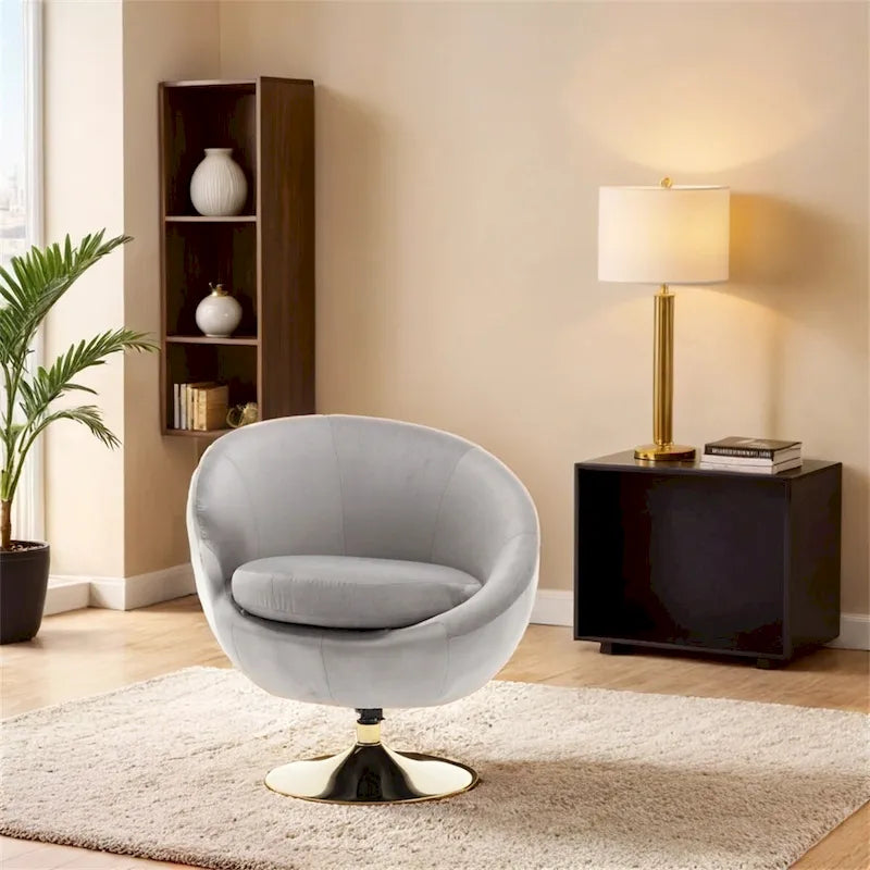 Fauteuils d'appoint pivotants à 360 degrés, fauteuils ronds