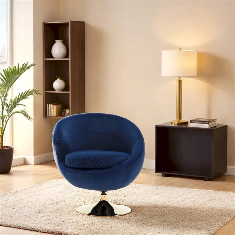 Fauteuils d'appoint pivotants à 360 degrés, fauteuils ronds
