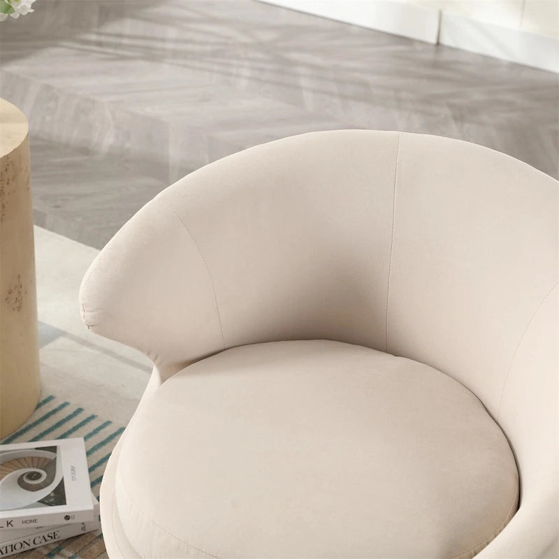 Fauteuils d'appoint pivotants à 360 degrés, fauteuils ronds