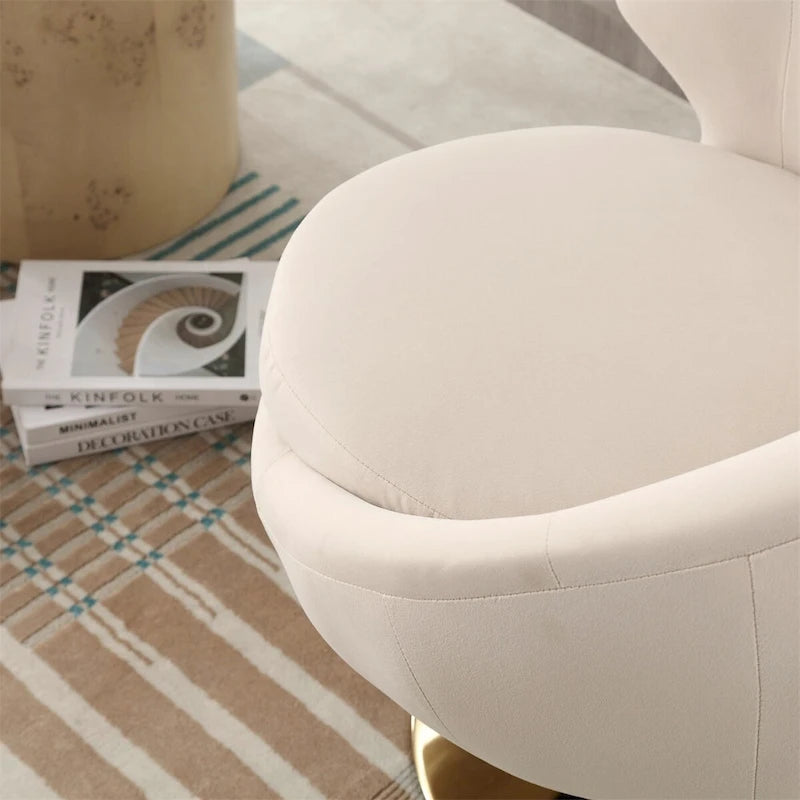 Fauteuils d'appoint pivotants à 360 degrés, fauteuils ronds