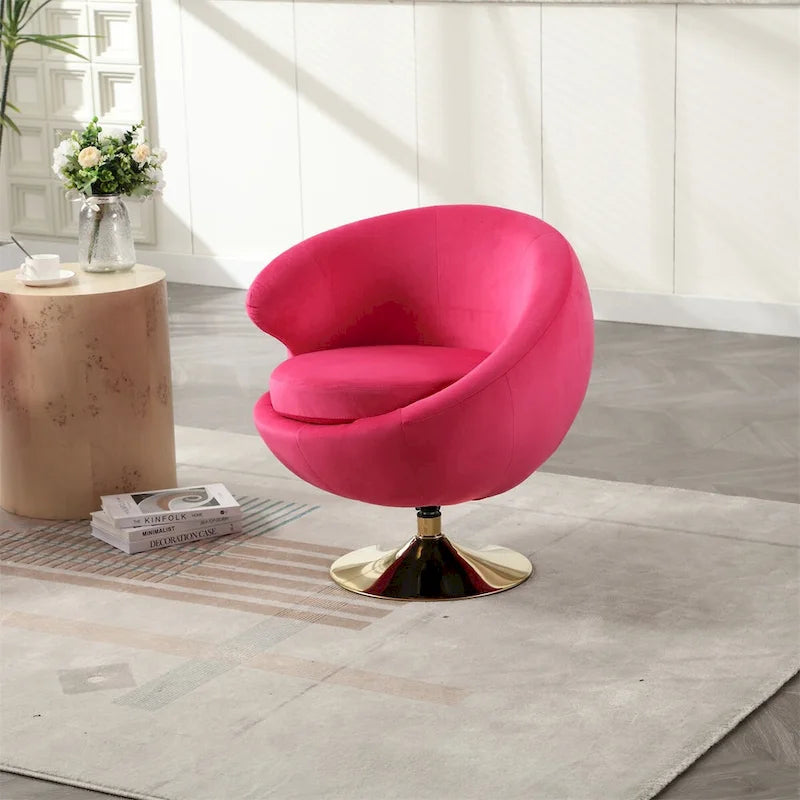 Fauteuils d'appoint pivotants à 360 degrés, fauteuils ronds