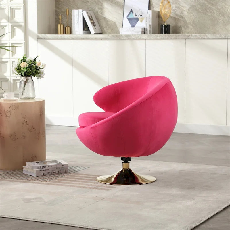 Fauteuils d'appoint pivotants à 360 degrés, fauteuils ronds