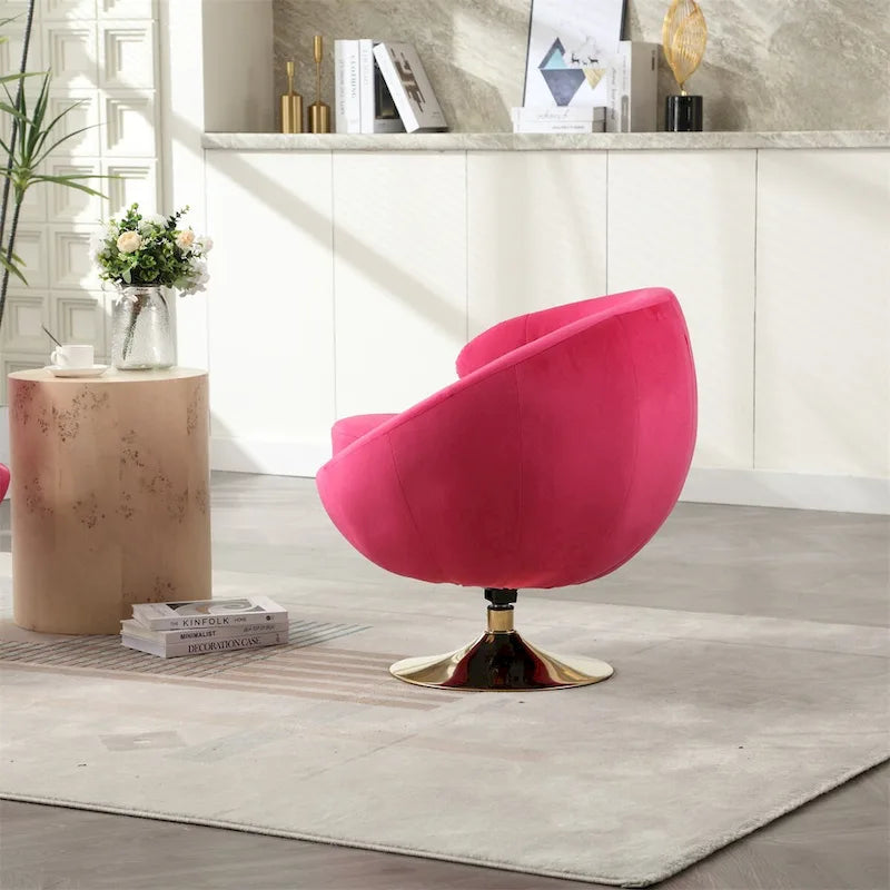 Fauteuils d'appoint pivotants à 360 degrés, fauteuils ronds