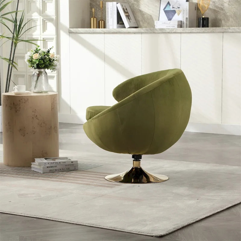 Fauteuils d'appoint pivotants à 360 degrés, fauteuils ronds
