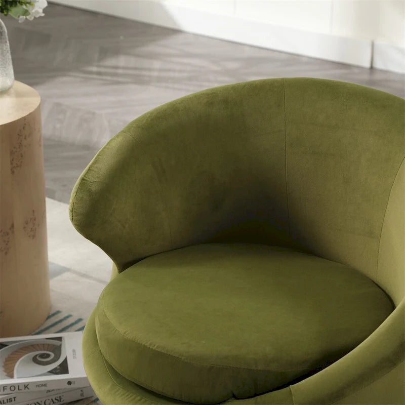 Fauteuils d'appoint pivotants à 360 degrés, fauteuils ronds
