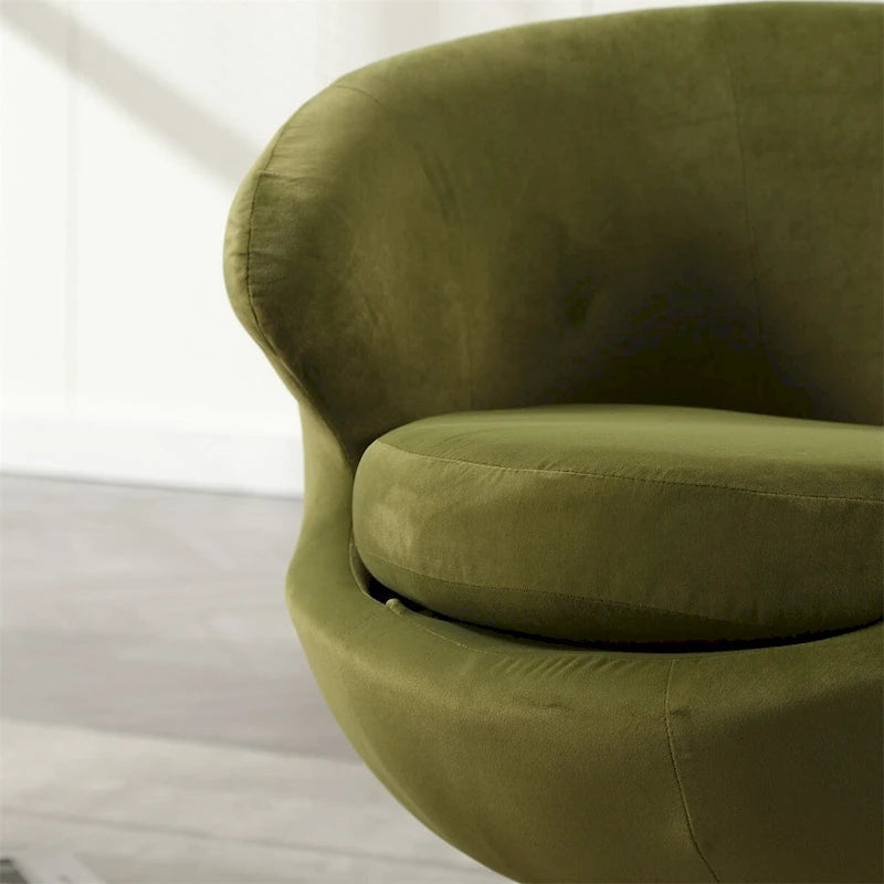 Fauteuils d'appoint pivotants à 360 degrés, fauteuils ronds