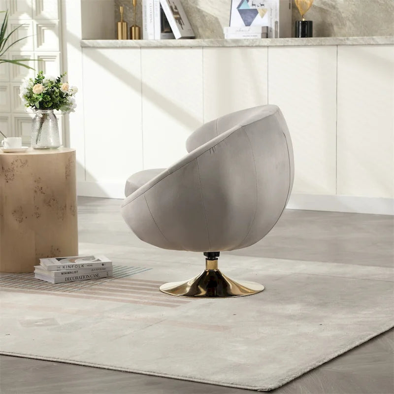 Fauteuils d'appoint pivotants à 360 degrés, fauteuils ronds