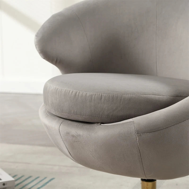 Fauteuils d'appoint pivotants à 360 degrés, fauteuils ronds