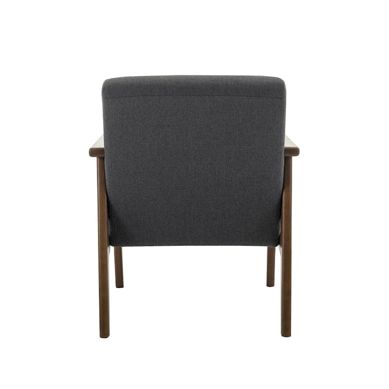 Fauteuil d'appoint en tissu Laleh de Porthos Home avec pieds en bois d'hévéa