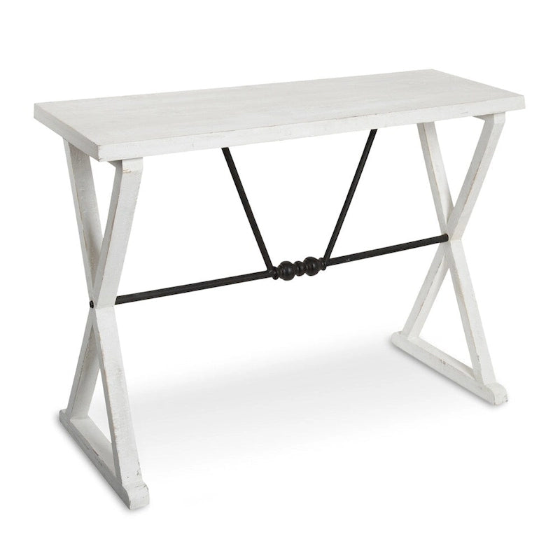 Console Kate and Laurel Travere en bois et métal - 42 x 16 x 30