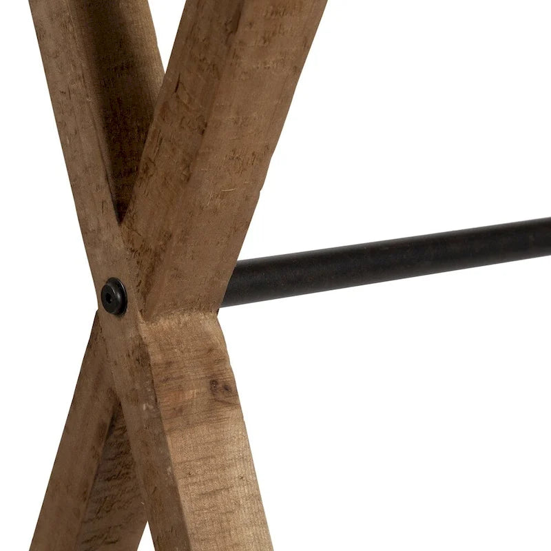 Console Kate and Laurel Travere en bois et métal - 42 x 16 x 30