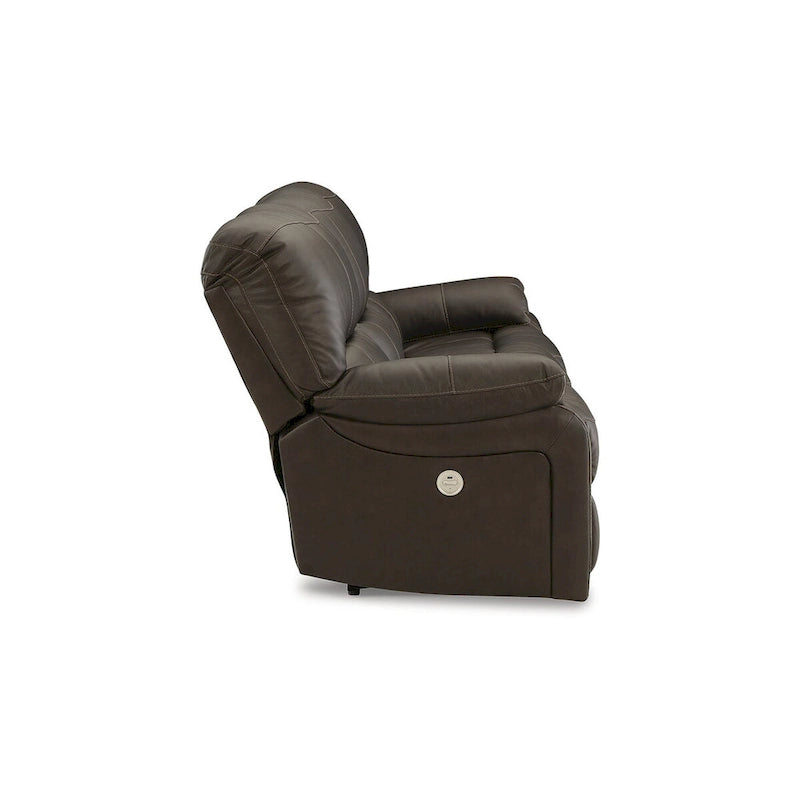 Canapé inclinable électrique marron Signature Design by Ashley Leesworth - 88 cm (L) x 41 cm (P) x 41 cm (H)