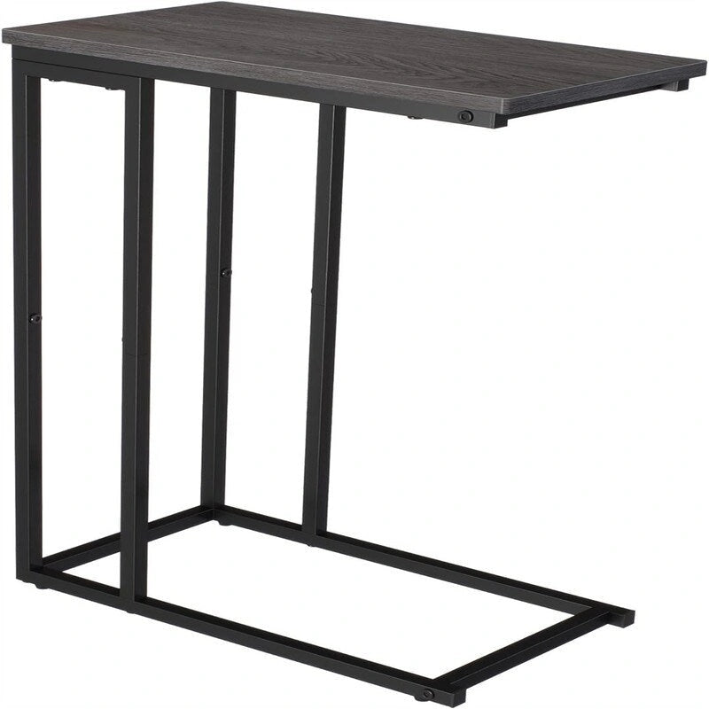 Petite table d'appoint en forme de C - 10 cm de profondeur x 18,1 cm de largeur x 25 cm de hauteur