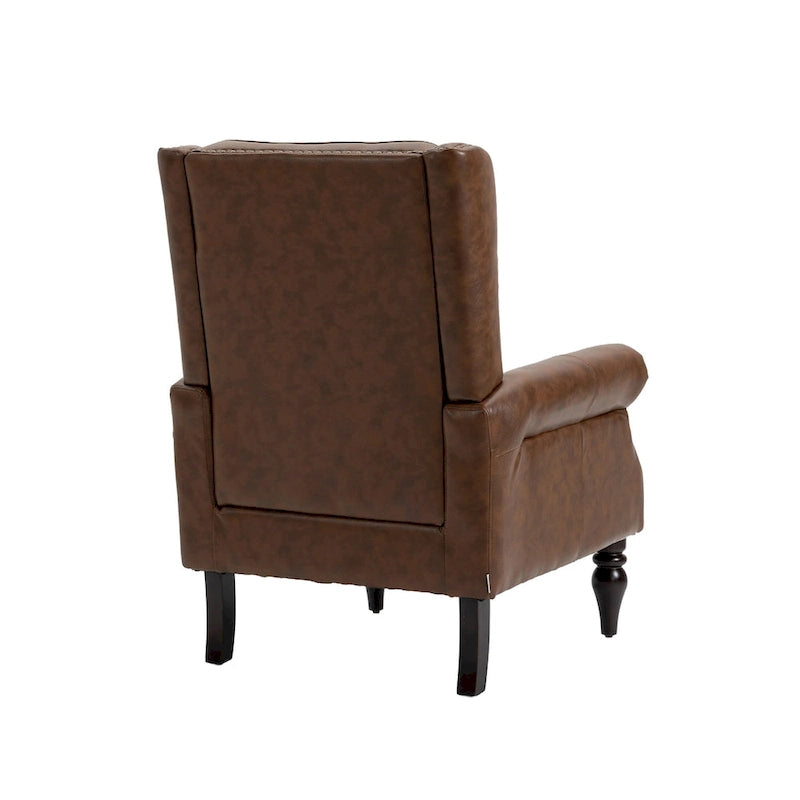 Fauteuil à structure en bois, fauteuil d'appoint moderne pour salon