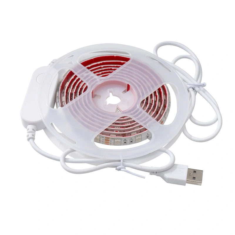 Meuble TV LED avec éclairage intégré, console multimédia et rangement - 152 cm de largeur