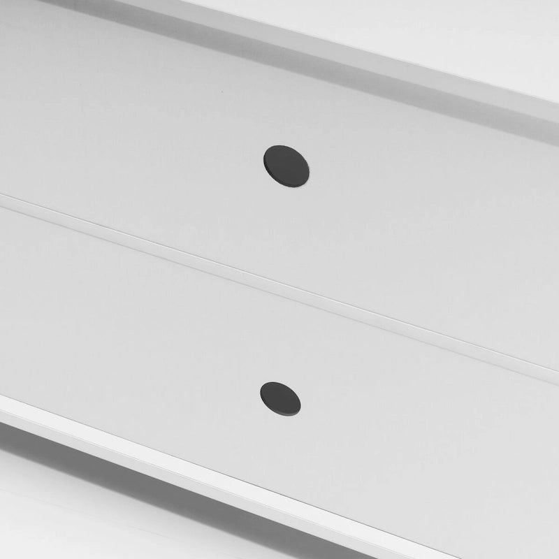 Meuble TV LED avec éclairage intégré, console multimédia et rangement - 152 cm de largeur
