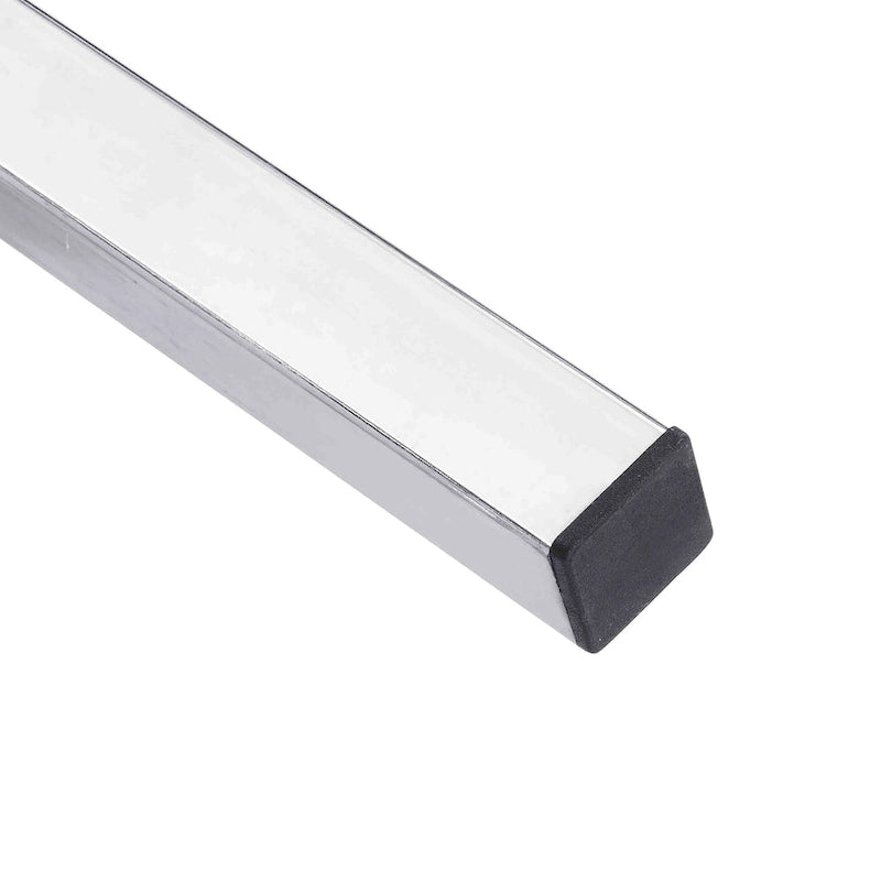 Table basse moderne avec plateau en pierre frittée et structure métallique robuste