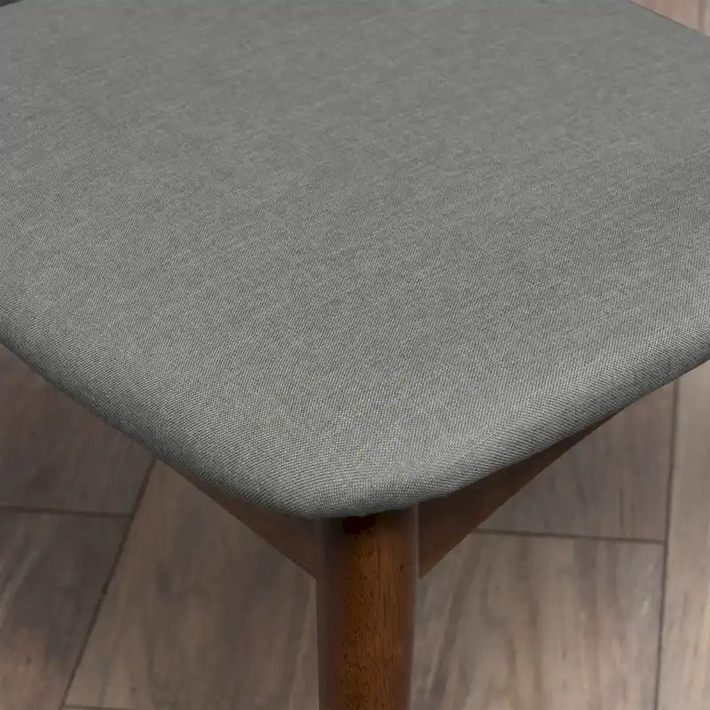 Chaise de salle à manger en tissu style moderne du milieu du siècle, lot de 2