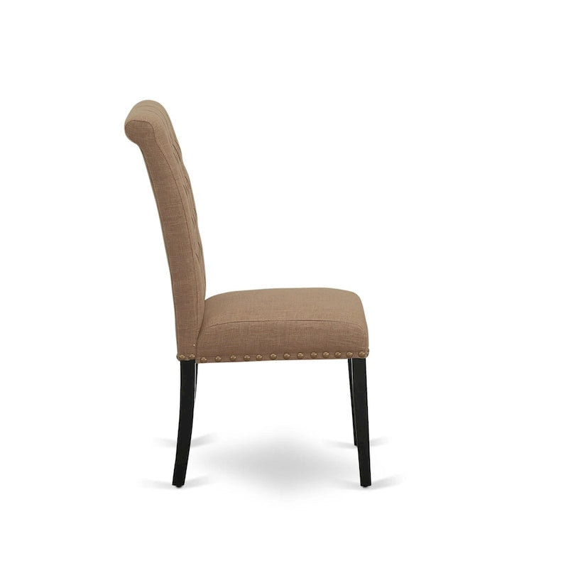 Ensemble de salle à manger 11 pièces East West Furniture : une table et 10 chaises en lin sable clair (options de finition)