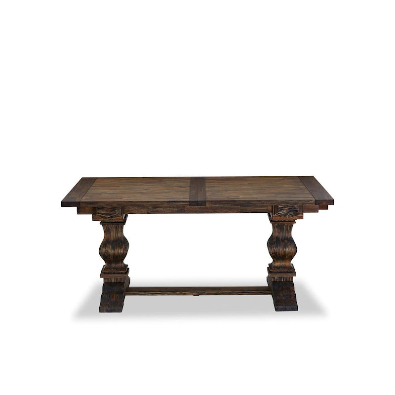Ensemble de salle à manger 11 pièces East West Furniture : une table et 10 chaises en lin sable clair (options de finition)
