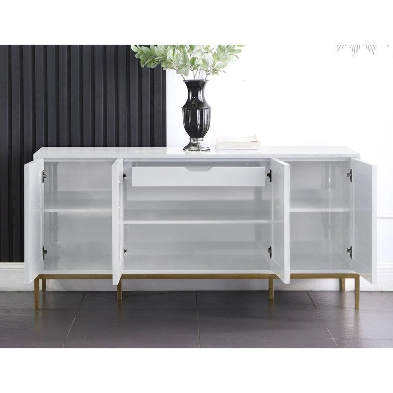 Buffet laqué 65 po à 4 portes et 1 tiroir de Best Master Furniture