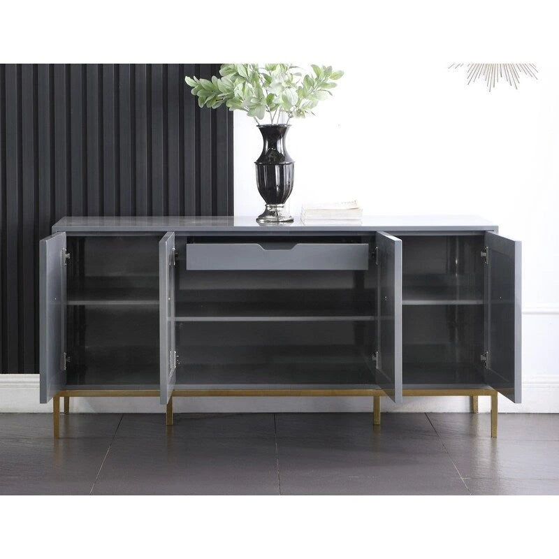 Buffet laqué 65 po à 4 portes et 1 tiroir de Best Master Furniture
