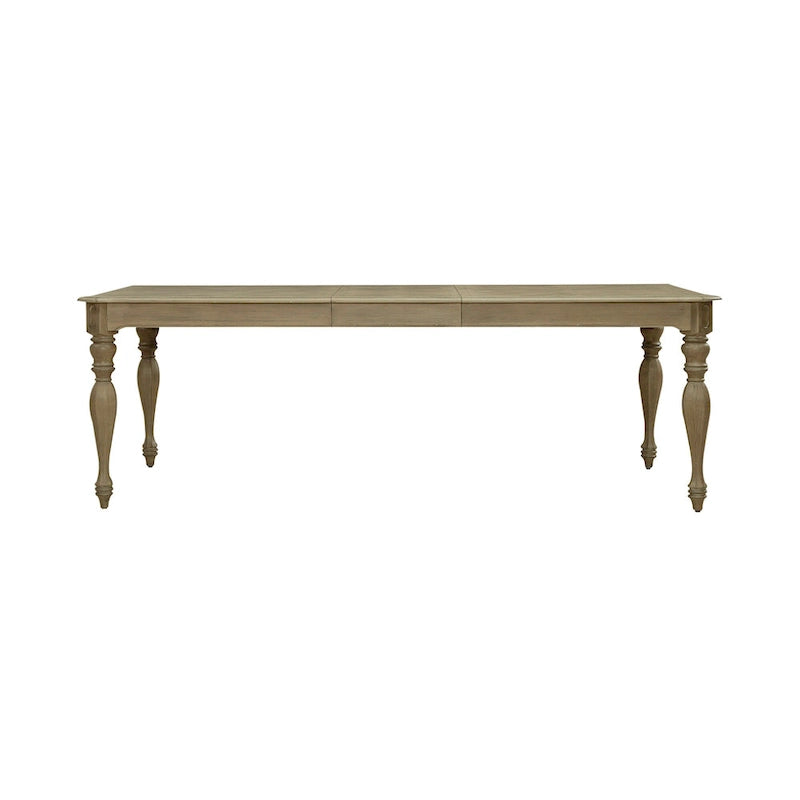 Ensemble de table rectangulaire 7 pièces Magnolia Manor couleur biscuit vieilli