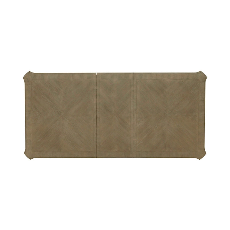 Ensemble de table rectangulaire 7 pièces Magnolia Manor couleur biscuit vieilli