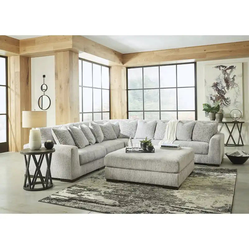 Signature Design by Ashley Regent Park Pewter 6-Piece Upholstery Package - 132 W x 132 D x 39 H