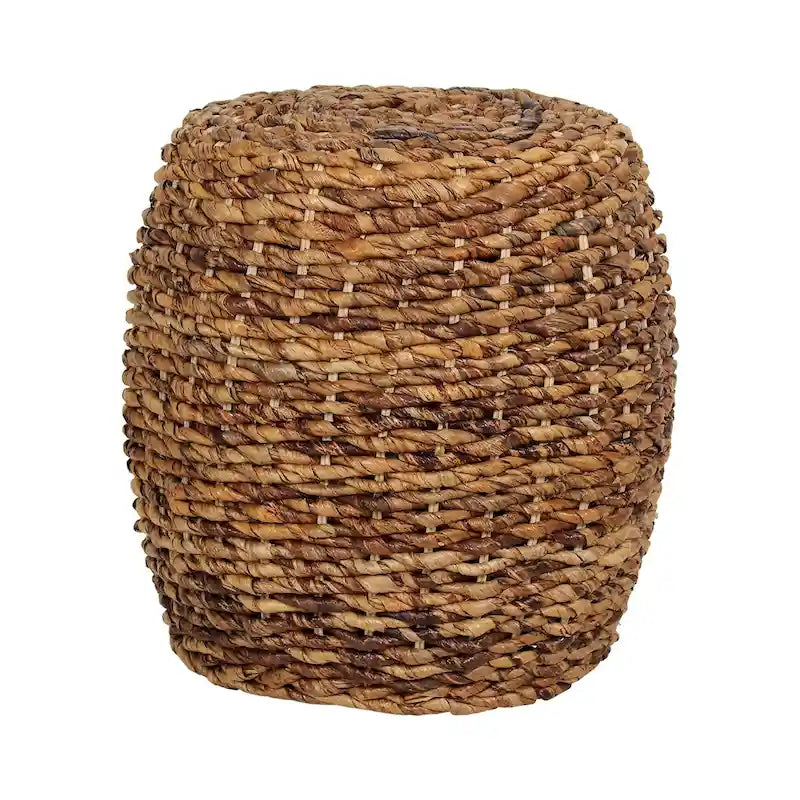 Table d'appoint Naomi en abaca tressé par East at Main - 19 x 19 x 19