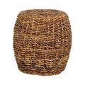 Table d'appoint Naomi en abaca tressé par East at Main - 19 x 19 x 19