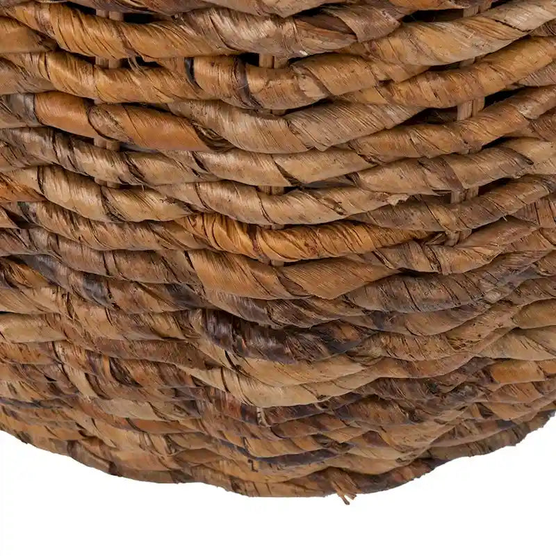 Table d'appoint Naomi en abaca tressé par East at Main - 19 x 19 x 19
