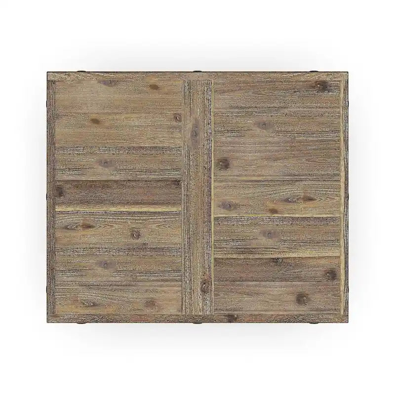 Table d'appoint Homestyles Carpenter en bois brun - 21 x 23 x 25