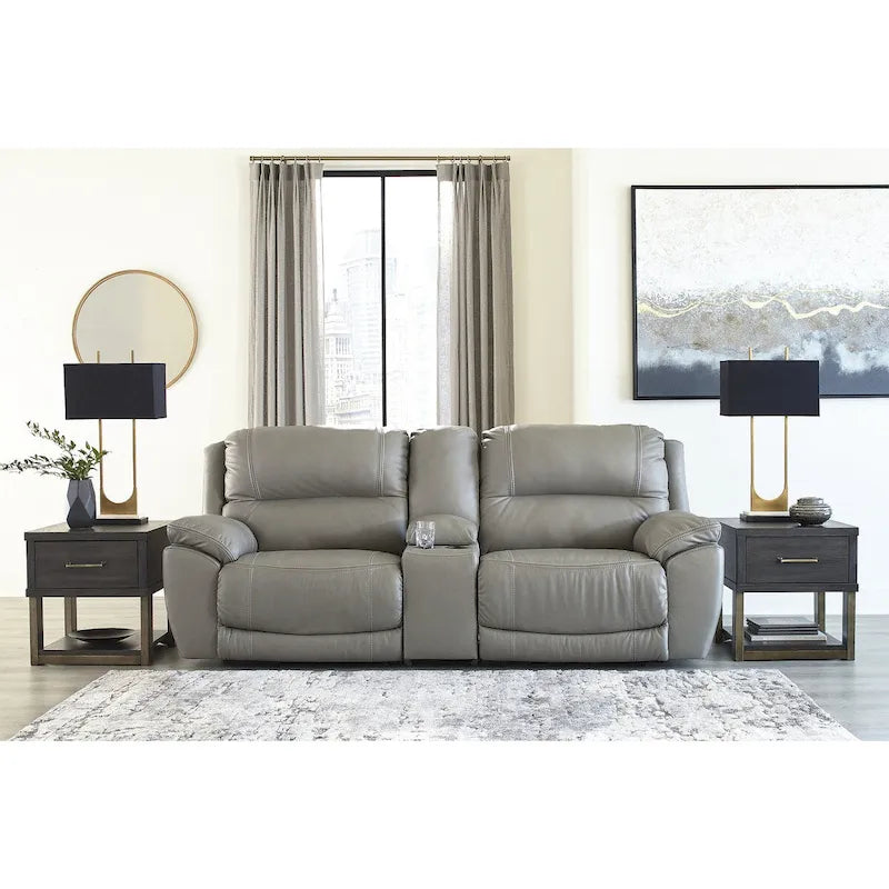 Canapé d'angle inclinable électrique 3 pièces Signature Design by Ashley Dunleith avec console