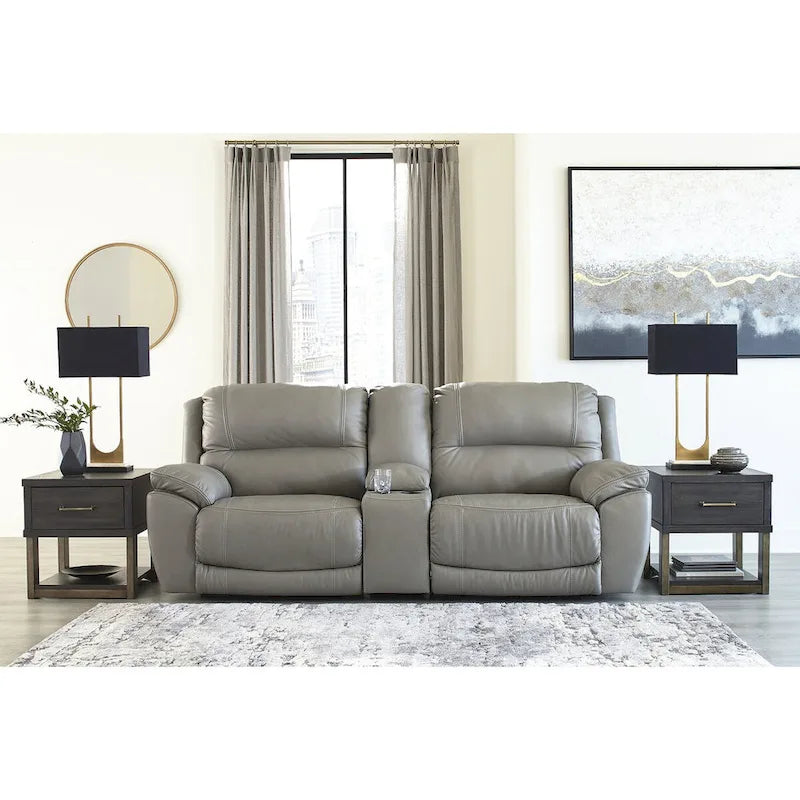 Canapé d'angle inclinable électrique 3 pièces Signature Design by Ashley Dunleith avec console