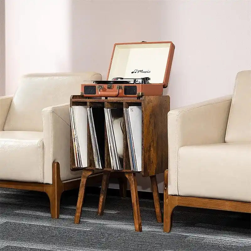 Support pour petite platine vinyle, largeur 11,7 pouces - 16,5 x 11,7 x 26,1