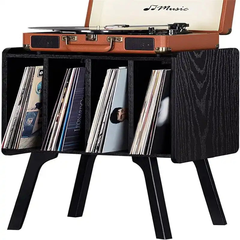 Support pour petite platine vinyle, largeur 11,7 pouces - 16,5 x 11,7 x 26,1