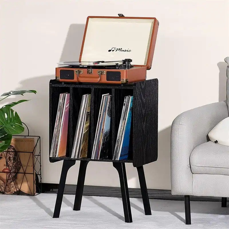 Support pour petite platine vinyle, largeur 11,7 pouces - 16,5 x 11,7 x 26,1