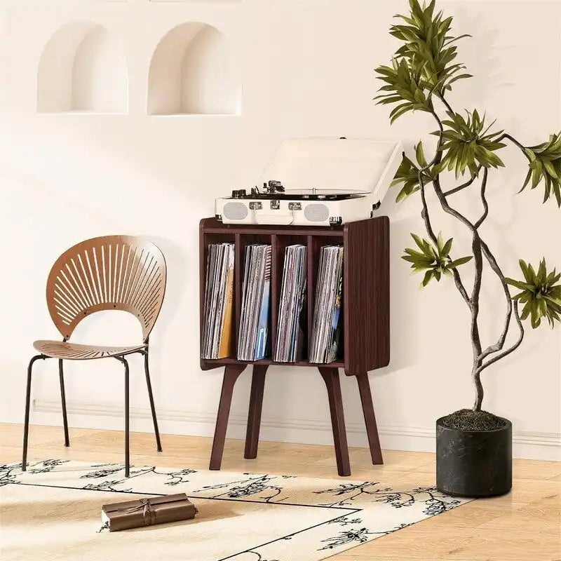 Support pour petite platine vinyle, largeur 11,7 pouces - 16,5 x 11,7 x 26,1