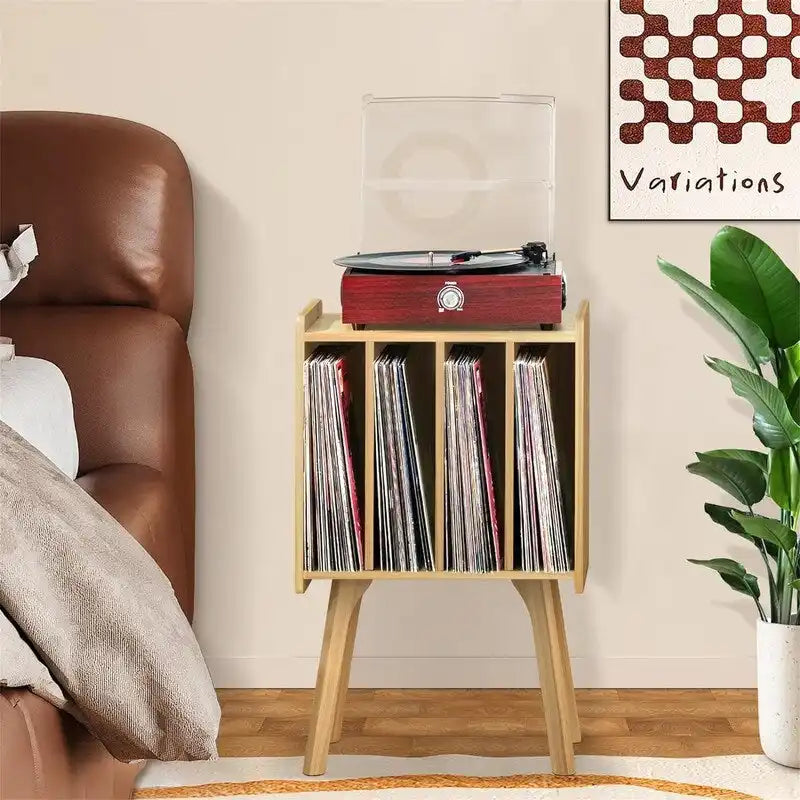Support pour petite platine vinyle, largeur 11,7 pouces - 16,5 x 11,7 x 26,1