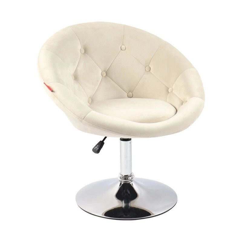 Fauteuil pivotant VANITII, chaise de coiffeuse, chaise de bureau moderne, hauteur réglable, rose/gris/blanc