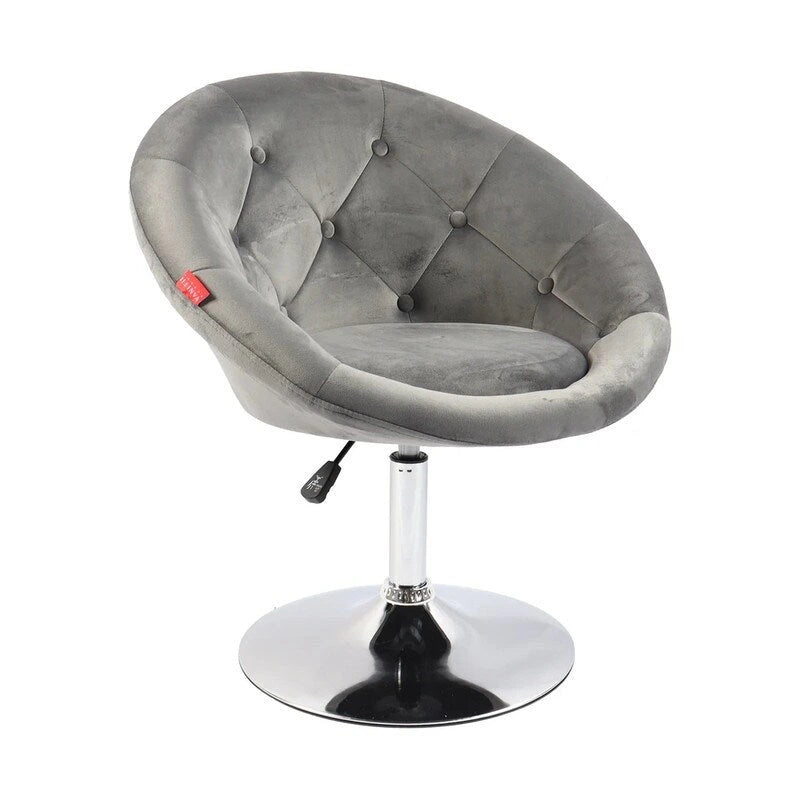 Fauteuil pivotant VANITII, chaise de coiffeuse, chaise de bureau moderne, hauteur réglable, rose/gris/blanc