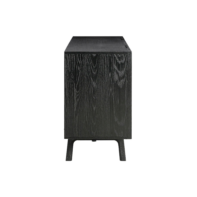 Buffet console Dene 79 pouces avec 4 portes, noir