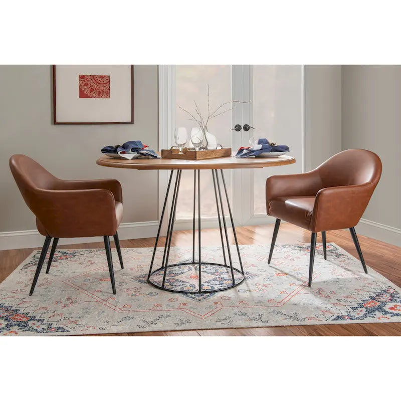 Table de salle à manger ronde Saloma - Noire