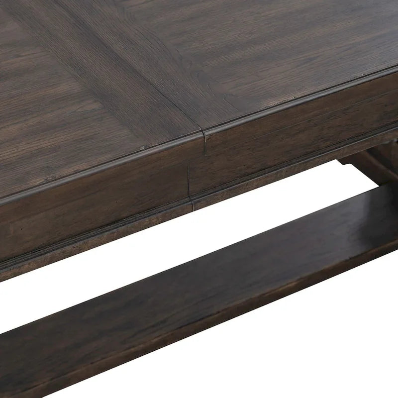 Table de salle à manger Paradise Valley en chêne brun Saddle - Différentes tailles disponibles