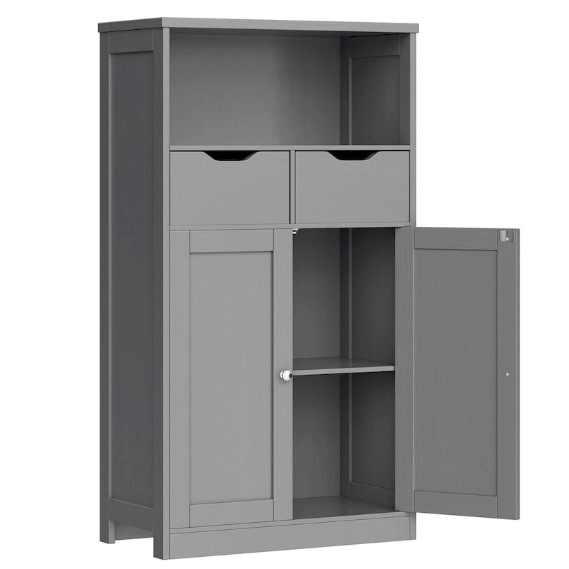 Meuble de rangement de salle de bain Futzca, armoire garde-manger autoportante avec 2 tiroirs